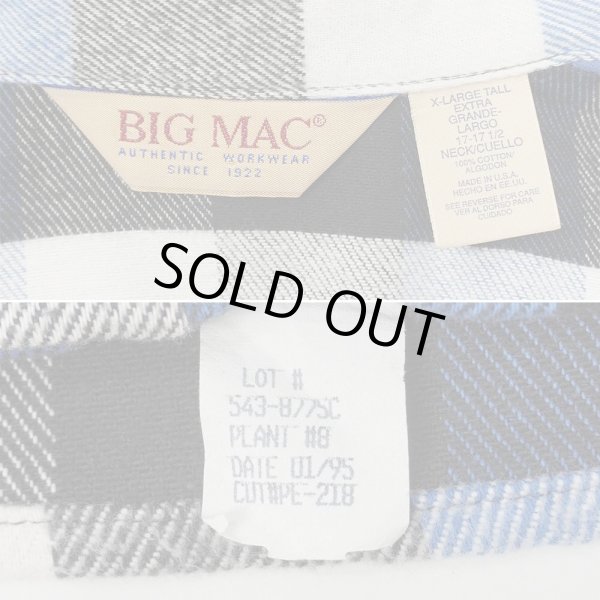 画像2: 90's BIG MAC ヘビーネルシャツ "MADE IN USA / Near DEADSTOCK" (2)