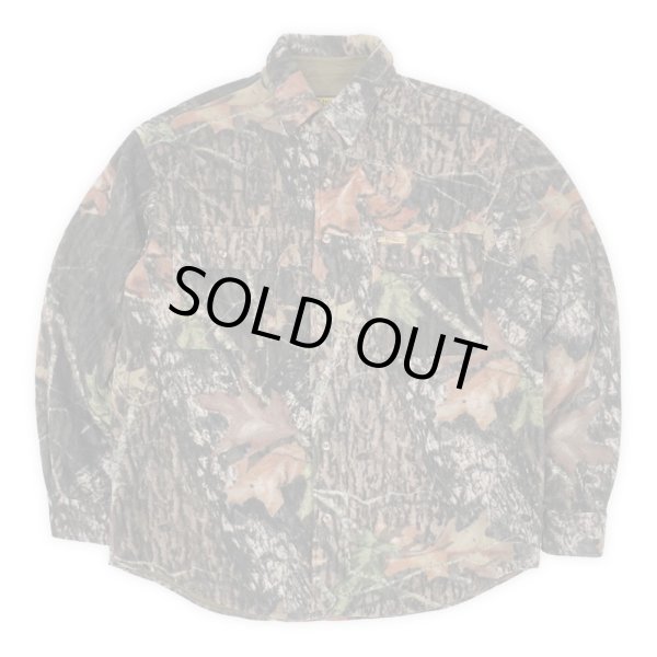 画像1: 00's BEAR CREEK リアルツリーカモ柄 フリースシャツ (1)