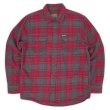 画像1: 00's ORVIS ヘビーネルシャツ "Red × Gray Plaid" (1)