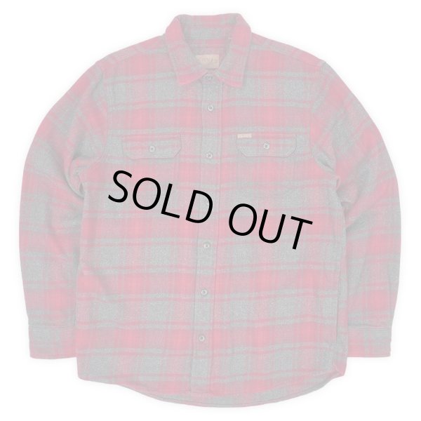 画像1: 00's ORVIS ヘビーネルシャツ "Red × Gray Plaid" (1)
