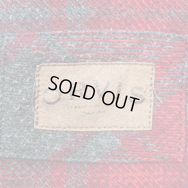 画像2: 00's ORVIS ヘビーネルシャツ "Red × Gray Plaid" (2)