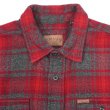 画像3: 00's ORVIS ヘビーネルシャツ "Red × Gray Plaid" (3)