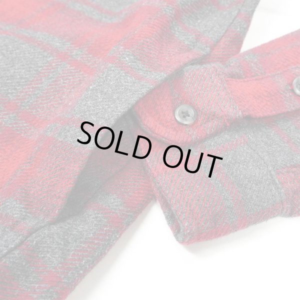 画像4: 00's ORVIS ヘビーネルシャツ "Red × Gray Plaid" (4)