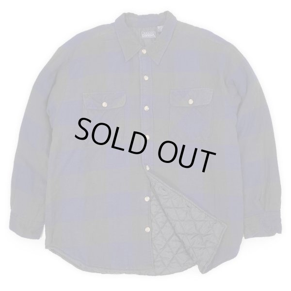 画像1: 90's BASIC EDITIONS キルティングライナー ネルシャツ (1)