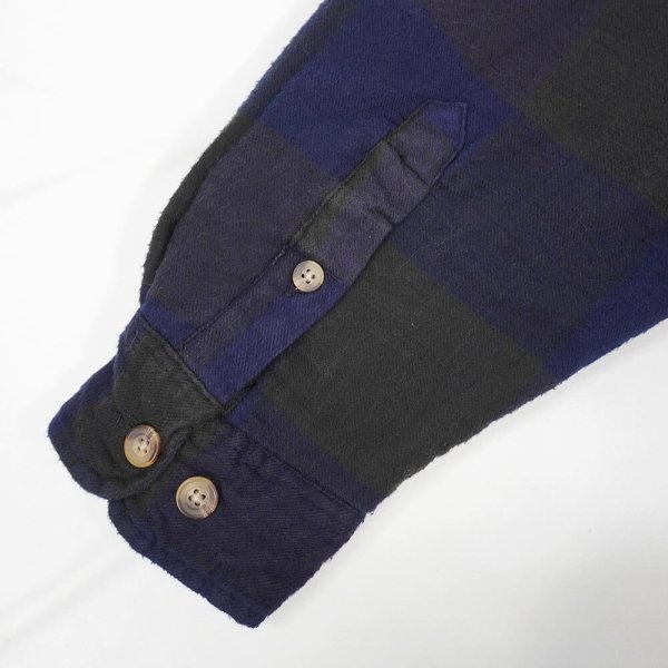 画像4: 90's BASIC EDITIONS キルティングライナー ネルシャツ (4)