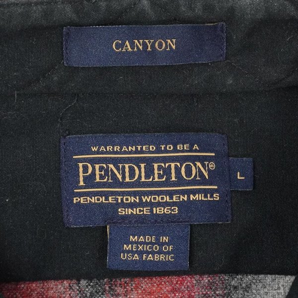 画像2: 00's Pendleton ウールウエスタンシャツ "CANYON / Ombre Plaid" (2)
