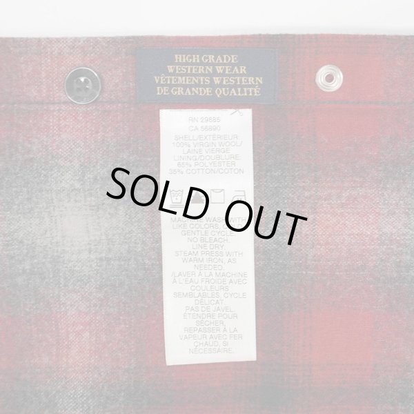 画像3: 00's Pendleton ウールウエスタンシャツ "CANYON / Ombre Plaid" (3)