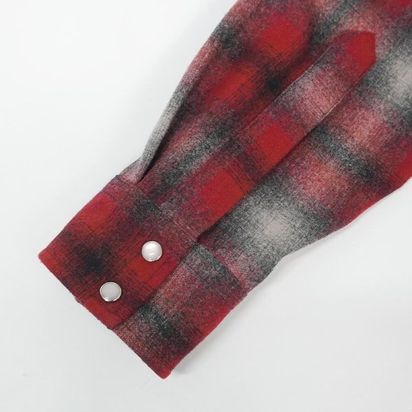 画像5: 00's Pendleton ウールウエスタンシャツ "CANYON / Ombre Plaid" (5)