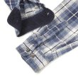 画像4: Late 90's ST JOHN'S BAY ヘビーネルシャツ "Navy Ombre Plaid" (4)