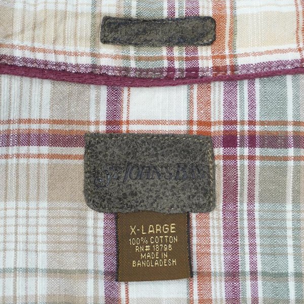 画像2: 90's ST JOHN'S BAY S/S レギュラーカラーシャツ (2)