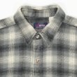 画像3: Early 00's FIVE BROTHER ヘビーネルシャツ "Gray Ombre Plaid" (3)
