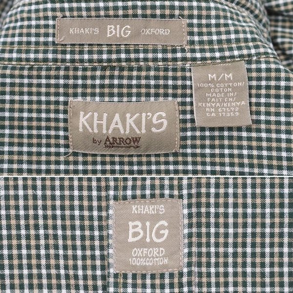 画像2: 90's KHAKI'S by ARROW ボタンダウンシャツ "BIG OXFORD / DEADSTOCK" (2)