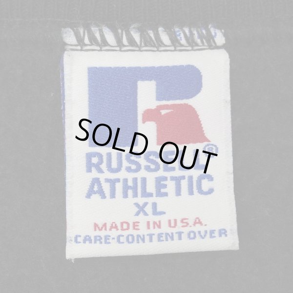 画像2: 90's RUSSELL ロゴプリント スウェット "BLACK / MADE IN USA" (2)