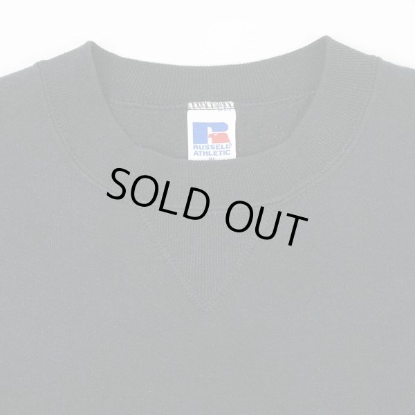 画像3: 90-00's RUSSELL 前V ブランクスウェット "BLACK / sizeXL" (3)