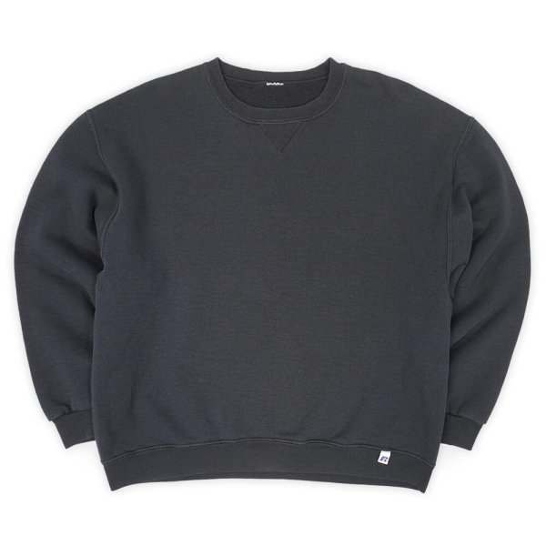 画像1: 00's RUSSELL 前V ブランクスウェット "FADE BLACK" (1)