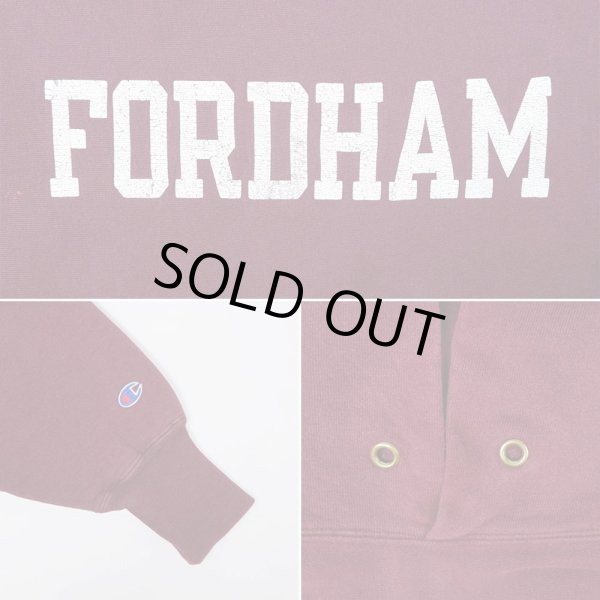画像3: 90's Champion リバースウィーブ パーカー "FORDHAM / MADE IN USA" (3)