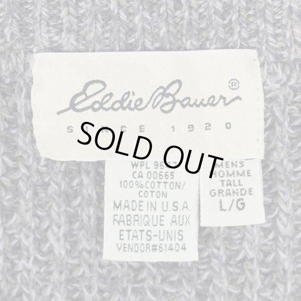 画像2: 90's Eddie Bauer コットン ジープニット "MADE IN USA / 白タグ" (2)