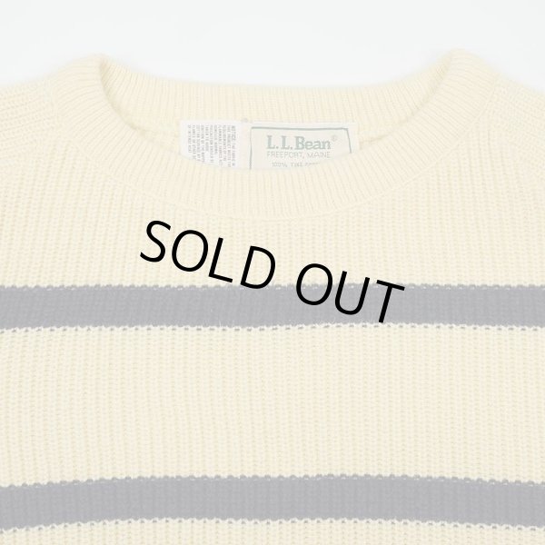 画像3: 80's L.L.Bean ボーダー柄 コットンニット "MADE IN USA" (3)