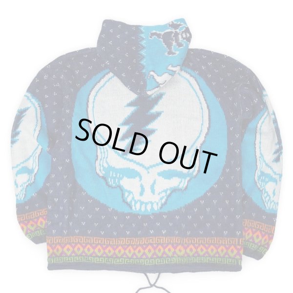 画像2: 00's GRATEFUL DEAD エクアドルニット フーディー (2)