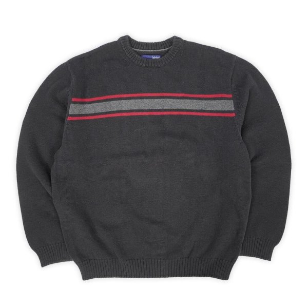 画像1: 00's BASIC EDITIONS クルーネック コットンニット (1)