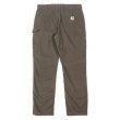 画像2: 00's Carhartt ライトダック ペインターパンツ "CHARCOAL BROWN" (2)