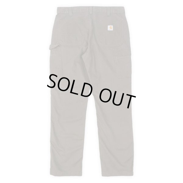 画像2: 00's Carhartt ライトダック ペインターパンツ "CHARCOAL BROWN" (2)