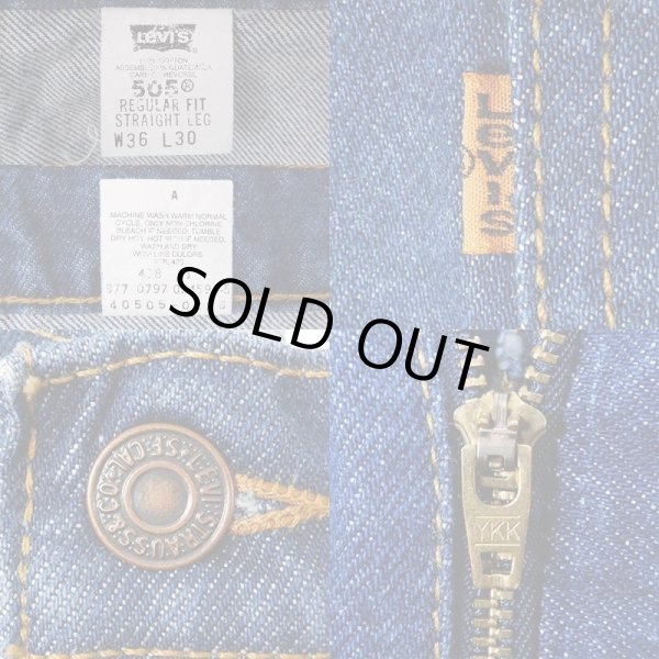 画像4: 90's Levi's 505 デニムパンツ "W36 L30" (4)