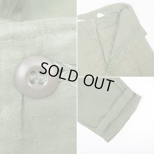 画像4: 60's US.ARMY コットンサテン ベイカーパンツ (4)