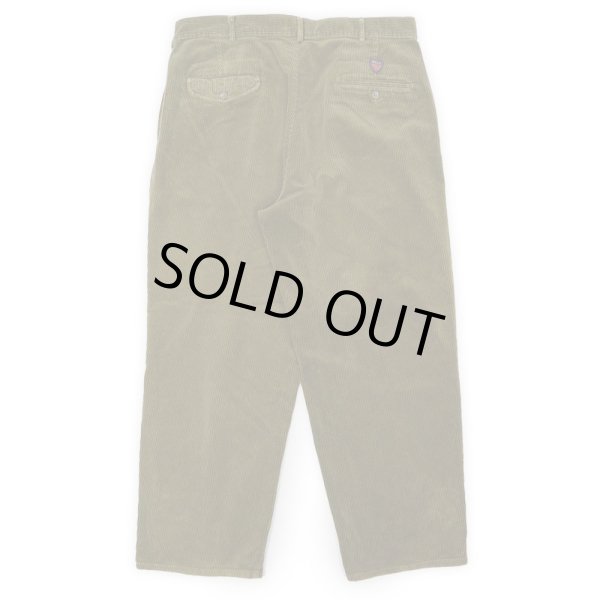 画像2: 90's Polo Ralph Lauren 2タック 太畝コーデュロイトラウザー "MADE IN USA" (2)