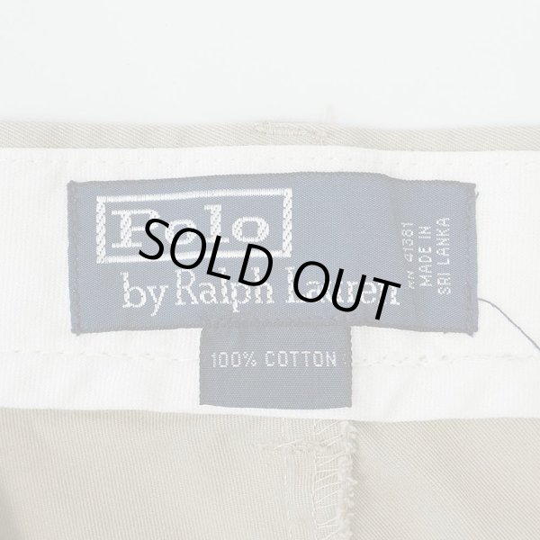 画像3: 90-00's Polo Ralph Lauren ノータック チノトラウザー "W32 L30" (3)