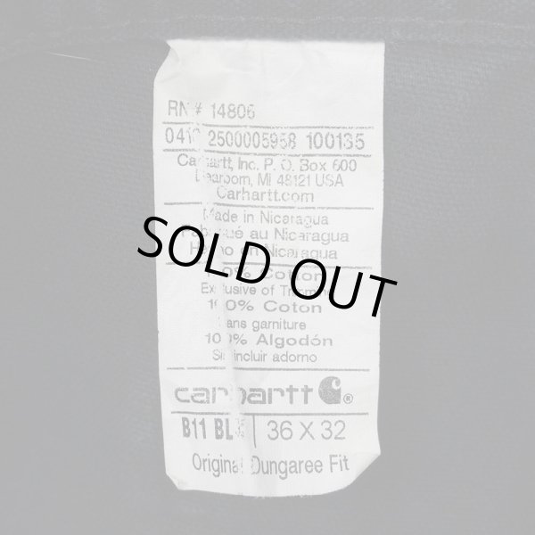 画像3: 00's Carhartt ダックペインターパンツ "B11 BLK" (3)