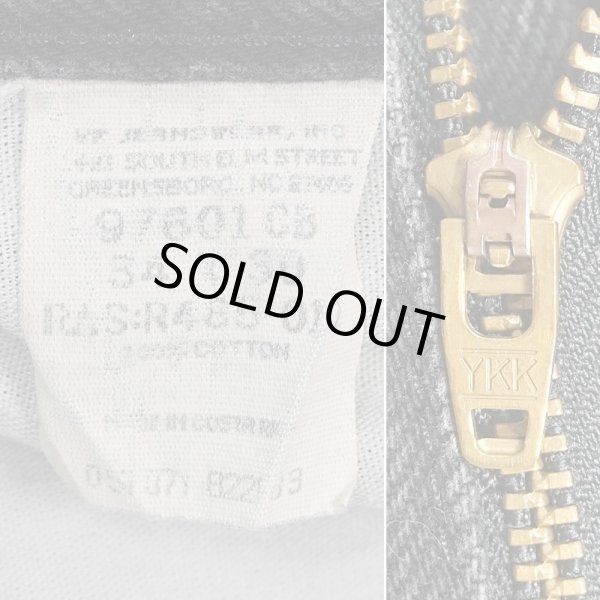 画像4: 00's Wrangler ブラックデニムパンツ "W34 L30" (4)