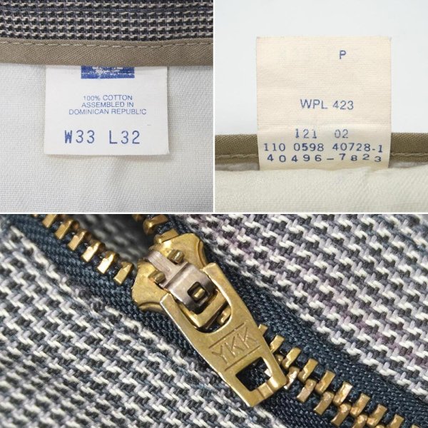 画像4: 90's DOCKERS 2タック コットントラウザー "W33 L32" (4)