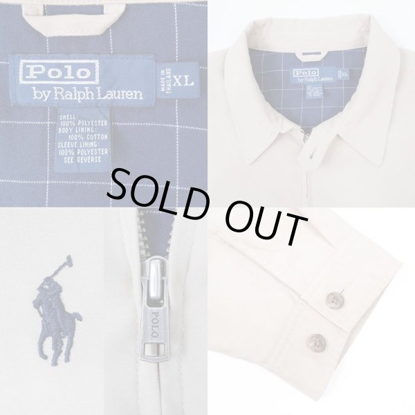 画像3: 00's Polo Ralph Lauren チンスト付き スウィングトップ “BEIGE” (3)