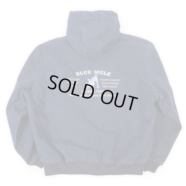 画像2: 00's Carhartt アクティブジャケット “NAVY / BLUE MULE COOKING TEAM” (2)