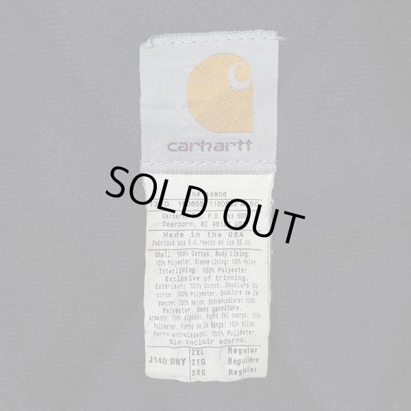 画像4: 00's Carhartt アクティブジャケット “NAVY / BLUE MULE COOKING TEAM” (4)