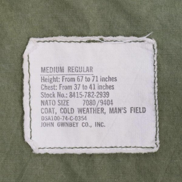 画像3: 70's US.ARMY M-65 3rd フィールドジャケット “MEDIUM-REGULAR” (3)