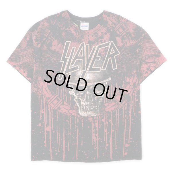 画像1: 00's SLAYER オールオーバープリントTシャツ (1)