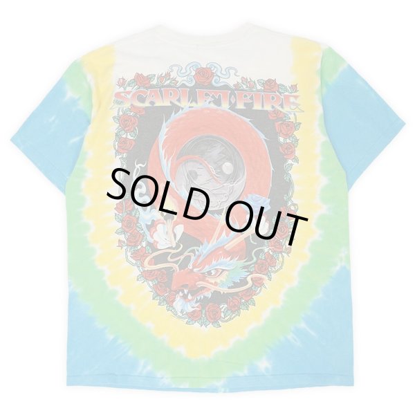 画像2: 90's Grateful Dead タイダイ染め バンドTシャツ "SCARLET FIRE" (2)