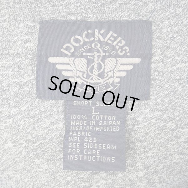 画像2: 90's DOCKERS マルチボーダー柄 ヘンリーネックTシャツ (2)