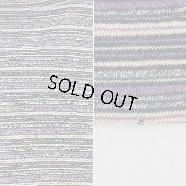 画像5: 90's DOCKERS マルチボーダー柄 ヘンリーネックTシャツ (5)