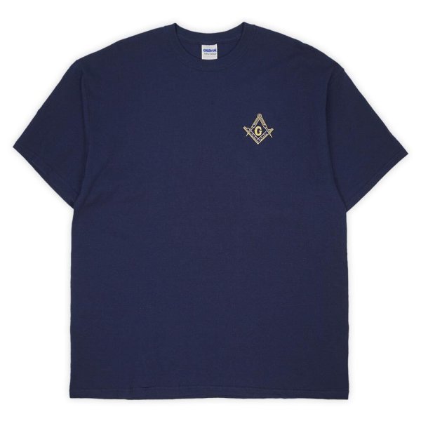 画像1: 00's Freemasonry ロゴ刺繍Tシャツ (1)