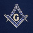 画像2: 00's Freemasonry ロゴ刺繍Tシャツ (2)