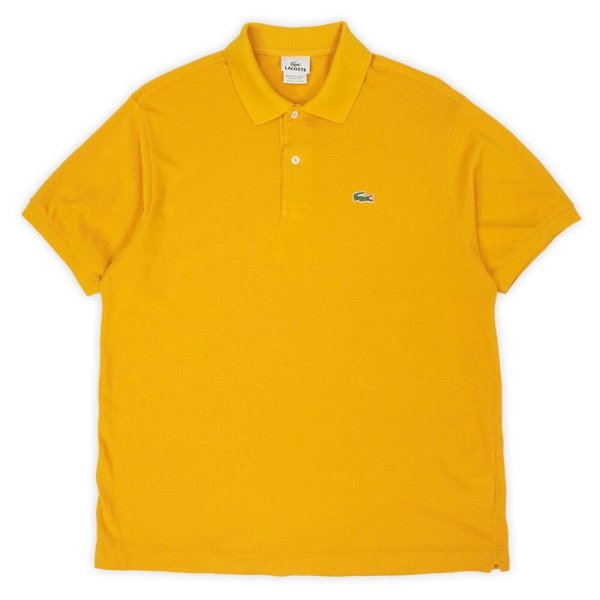 画像1: Late 90's LACOSTE ポロシャツ "DESIGNED IN FRANCE / YELLOW" (1)