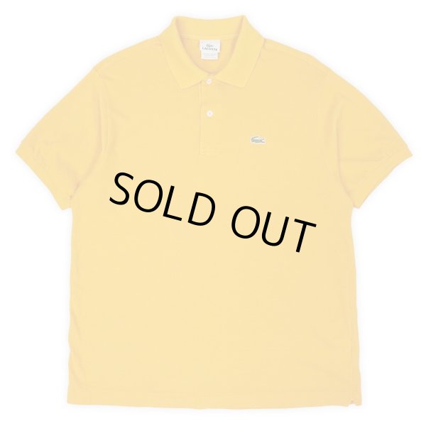 画像1: Late 90's LACOSTE ポロシャツ "DESIGNED IN FRANCE / YELLOW" (1)
