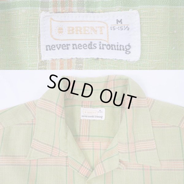 画像3: 70's BRENT S/S オープンカラーシャツ (3)
