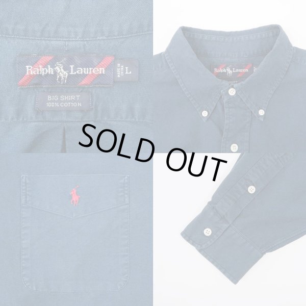 画像3: 90's Polo Ralph Lauren ボタンダウンシャツ “BIG SHIRT” (3)