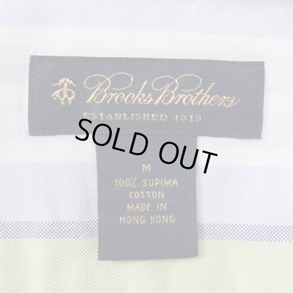 画像2: 00's Brooks Brothers マルチストライプ柄 ボタンダウンシャツ (2)