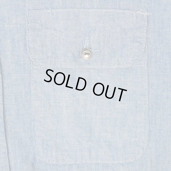 画像4: 70's FIVE BROTHER シャンブレーシャツ "MADE IN USA" (4)