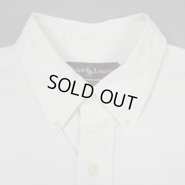 画像4: 90's Polo Ralph Lauren ボタンダウンシャツ "BIG SHIRT / WHITE OX" (4)